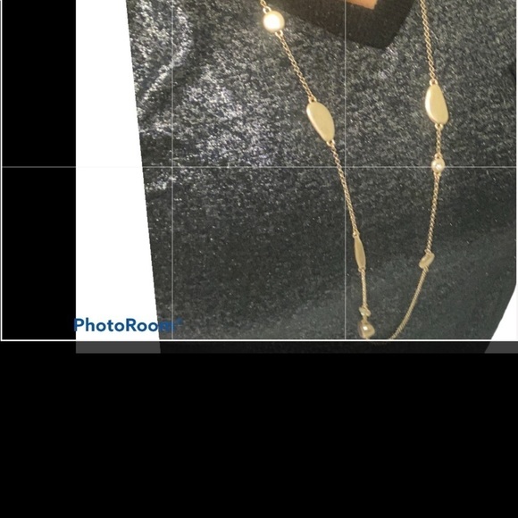 Loft Long charm gold  tone necklace - Picture 2 of 8